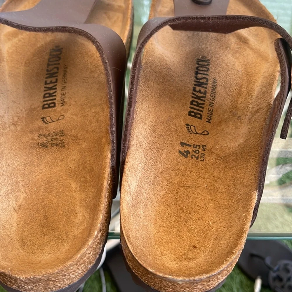 NIB Birkenstock Gizeh Oiled Leather In Habana 7953062
